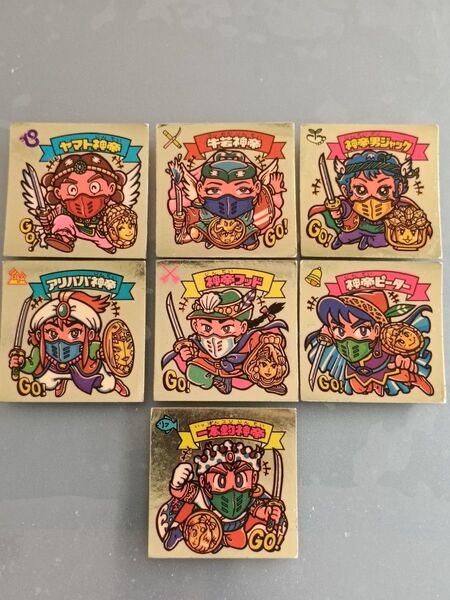 旧ビックリマン(チョコ版)ヤマト神帝など7種