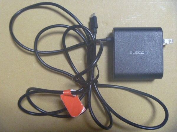 エレコム PD対応 ACアダプター ACDC-PD0145BK 最大出力45W 急速充電器 Type-C ELECOM ジャンク品