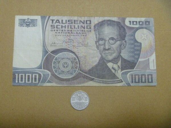 オーストリア 古銭 シュレーディンガー紙幣 計1000.1シリング 硬貨 外国貨幣 コイン 外国紙幣 旧紙幣 セット まとめ売り