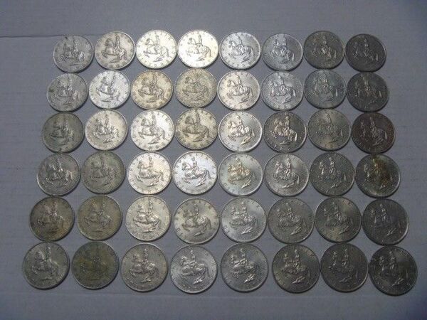 オーストリア 5シリング硬貨 48枚 古銭 コイン 外国貨幣 外国銭 セット まとめ売り