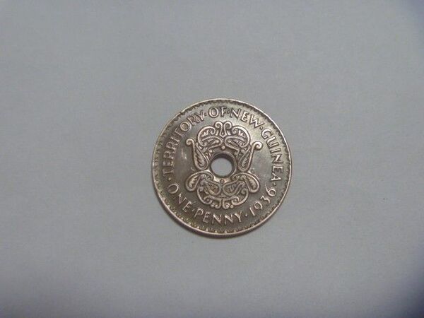 ニューギニア エドワード8世 1936年 1ペニー硬貨 古銭 コイン オーストラリア委任統治領 外国貨幣 外国銭