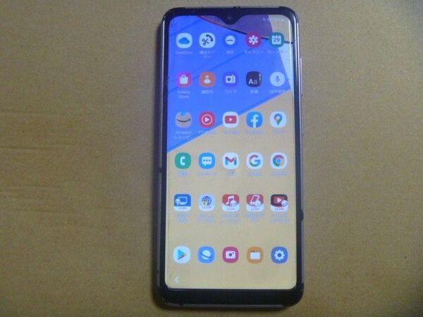 SIMフリー SAMSUNG Galaxy A21 SCV49 J:COM 残債無し 初期化済み 画面割れ 初期設定不可ジャンク品