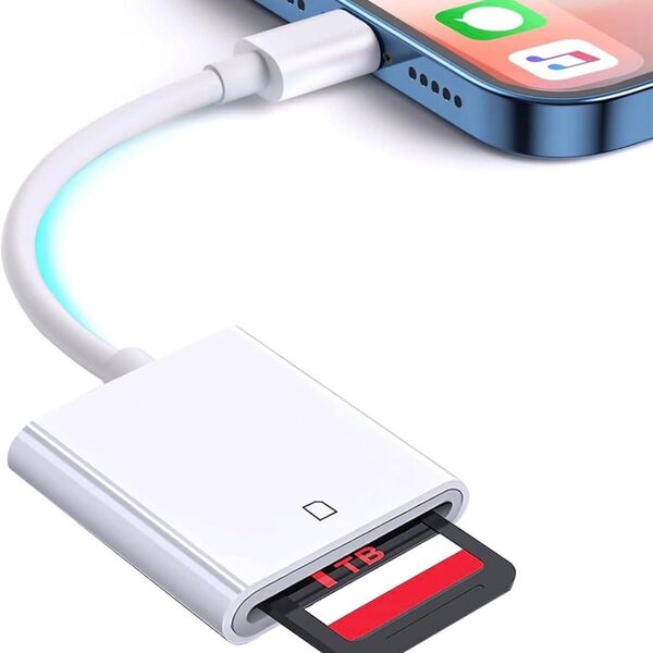 カードリーダー iPhone/iPad用 SD/microSD対応 高速データ転送 iOS16対応 双方向転送対応