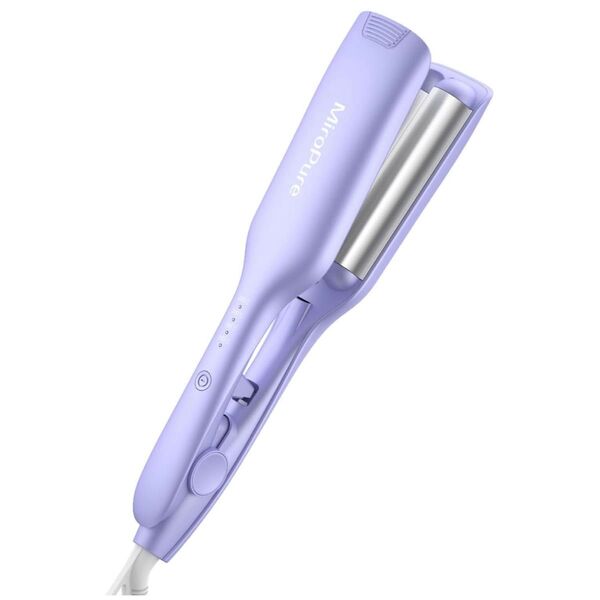 MiroPure ヘアアイロン カール 26㎜ ウェーブアイロン 藤色 海外対応 PSE認証済