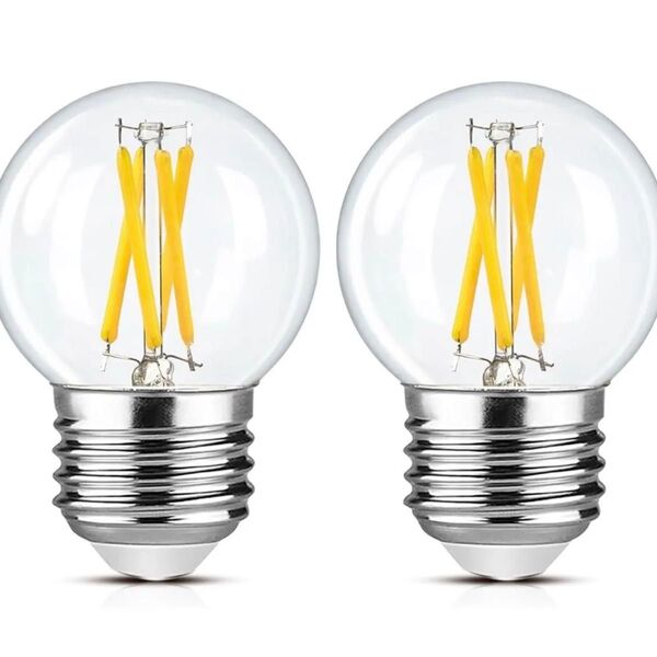 E26 LED電球 電球色 40W相当 調光対応 レトロ球 2個セット PSE認証済