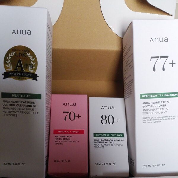 Anua アヌア スキンケアセット 4点 未使用 化粧水 保湿液 美容液 クレンジングオイル 送料無料 再出品可能 クーポン相談
