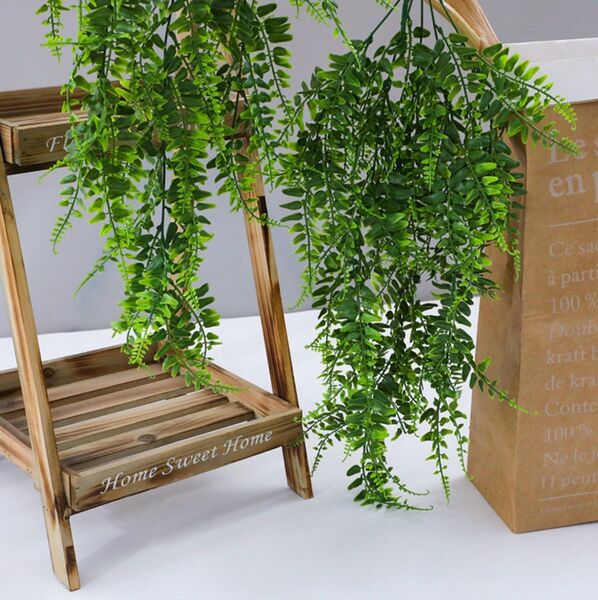 4個セット!フェイクグリーン シダ植物 観葉植物 人工観葉 リアル 葉 吊り下げ 壁掛け インテリア 大きめ お手入れ簡単