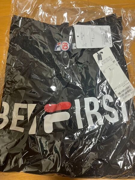 新品未開封 FILA×BE:FIRST ロゴ Tシャツタグ付き 半袖 ブラック Lサイズ