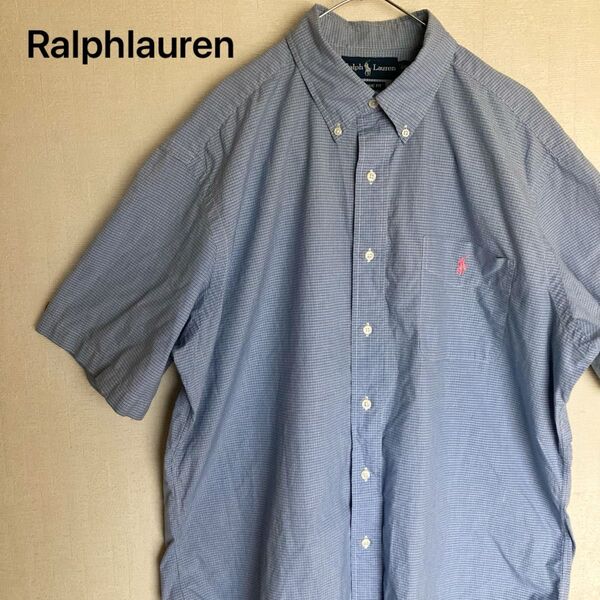 90s ポロ ラルフローレン グラフチェック BDシャツ CLASSIC FIT
