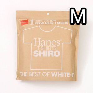 新品未使用 Hanes T-shirts SHIRO Mサイズ HM1-X201 ヘインズ