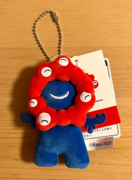 【万博会場内オフィシャルストア】EXP02025 ミャクミャク ぷちマスコットキーチェーン にっこり ぬいぐるみキーホルダー