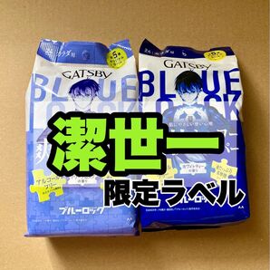 アニメ ブルーロック 潔世一 限定ラベル マンダム ギャツビー GATSBY爽快シャワーペーパー 2個セット 数量