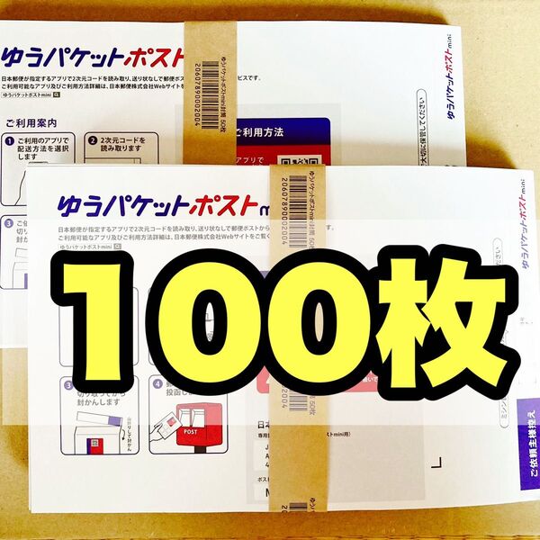 ゆうパケットポストmini専用封筒 100枚