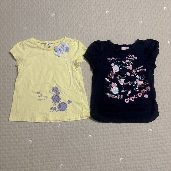 メゾピアノ エニィファム セット 120 Tシャツ 女の子 保育園 幼稚園 半袖Tシャツ キッズ トップス