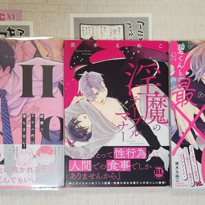 ★黒木えぬこ『経費でホテル代は落ちません!』『淫魔のテーブルマナー』『碧くんと最×のセックス』3冊 ※特典あり