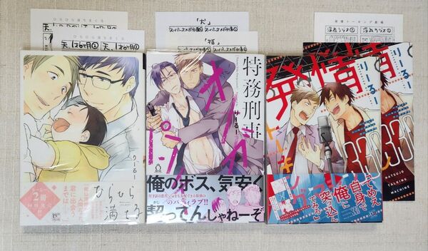 ★りーるー『ひらひら満ちる』『特務刑事オメガパンチ』『発情トーキングマシン330』3冊 ※特典付