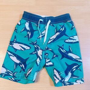 男の子 水着【3T】 OLD NAVY// 海パン ハーフパンツ キッズ サメ柄 グリーン