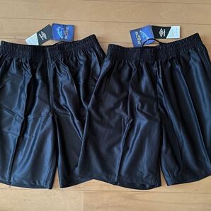新品未使用 O(LL・XL)2枚 ambro アンブロ 軽量 快適 プラクティスパンツ ブラック黒 サッカー ブラパン