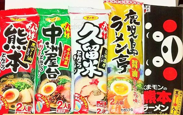 おすすめです!九州のご当地とんこつ棒ラーメン5種類10人前