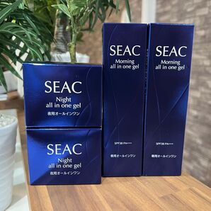 新品 SEAC 世田谷自然食品 朝用・夜用オールインワン 各2個セット