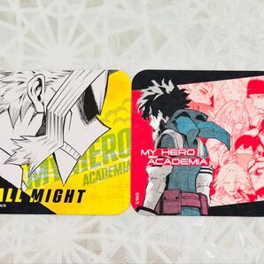 僕のヒーローアカデミア アートコースター 緑谷 デク 先代 オールマイト 死柄木 原画展 ヒロアカ 雄英