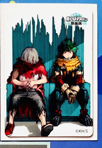 僕のヒーローアカデミア ヒロアカ 原画展 マグネットステッカー 死柄木弔 デク 緑谷 天弧 メモリアルカード ジャンプ