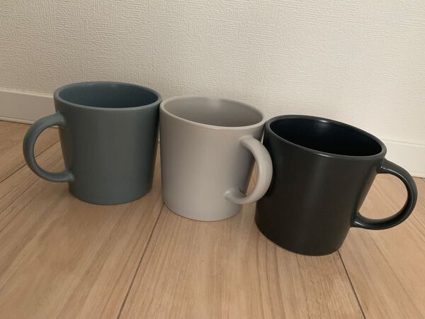 IKEA イケア マグカップ マグ ディネーラ グレー ブラック ブルー