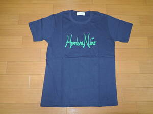 新品 HOMBER Nino オンブレニーニョ Tシャツ M 青 ロゴLOGO カットソー