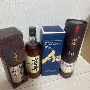 ウイスキー4本セット 三郎丸/岩井/碧AO/グレンフィディック15年