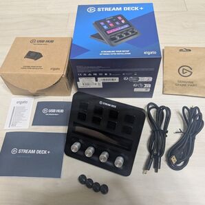 Elgato Stream Deck + 専用USBハブ シルバーダイヤルセット