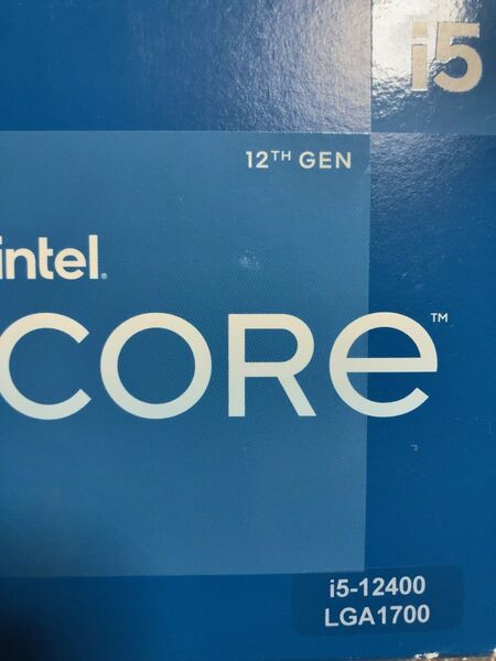 【動作確認済み】intel Core i5-12400 BOX インテル CPU 第12世代