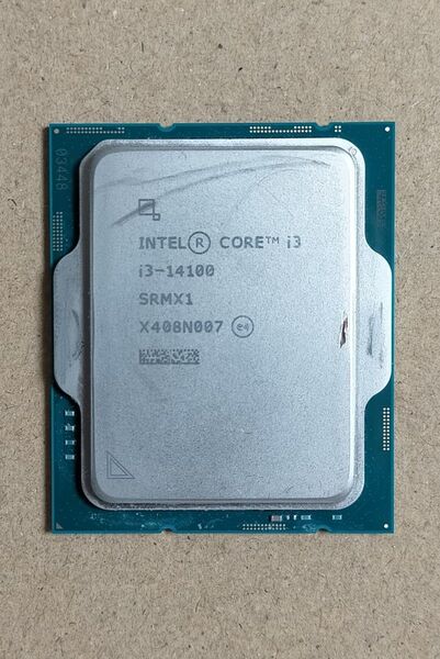 CPU Intel Core i3 14100 3.5GHz 4コア8スレッド RaptorLake LGA1700 動作確認済み