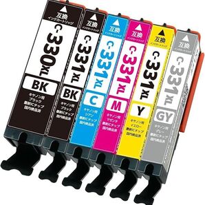 Canon キャノン BCI-331XL + BCI-330XLBK (ブラック) 【大容量6色マルチパック】