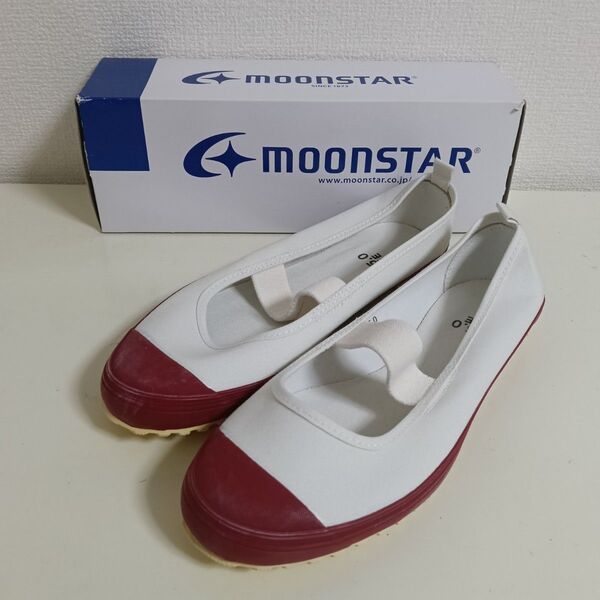 【未使用】 MoonStar ムーンスター上履き 赤 25cm EE