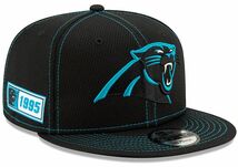 限定 100周年記念モデル NEWERA ニューエラ Panthers カロライナ パンサーズ 帽子 スナップバック キャップ 黒 9Fifty アメフト USA正規品_画像1