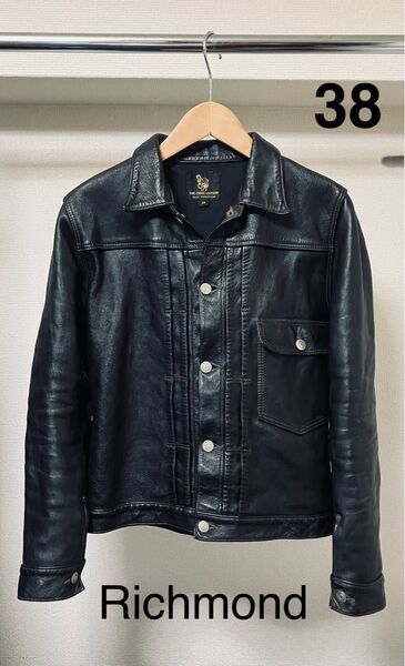 ファインクリークレザーズ リッチモンド FINE CREEK LEATHERS Richmond 茶芯 ブラック 38インチ 馬革