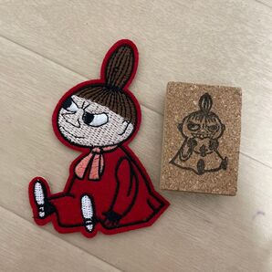 ムーミン リトルミイ ワッペン スタンプ 2個セット