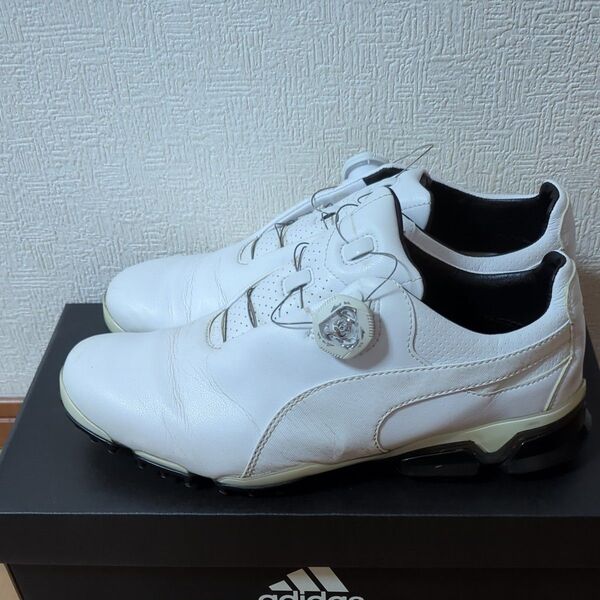 PUMA ゴルフシューズ ホワイト 26.0cm メンズ