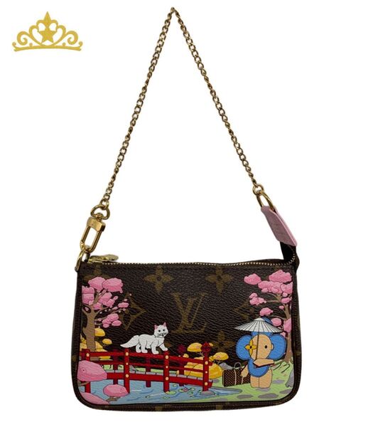 LOUIS VUITTON ヴィヴィエンヌ ミニ ポシェット アクセソワール ルイ ヴィトン チェーンショルダーバッグ