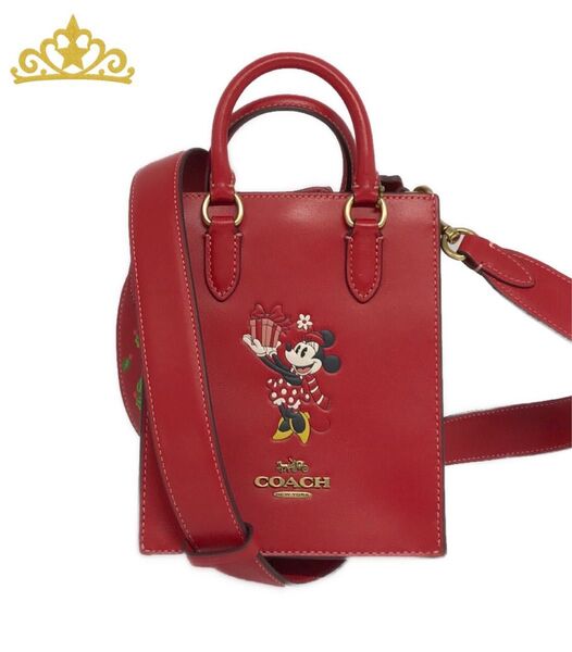 COACH × DISNEY North South Mini Tote Bag コーチ ミニーマウス コラボ ショルダーバッグ