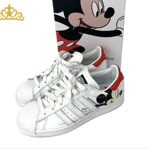 adidas ディズニー スーパースタースニーカー ミッキーマウス コラボ レディース シューズ ホワイト