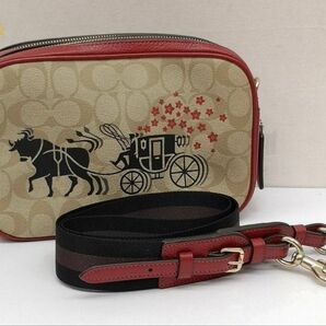 COACH コーチ シグネチャー ホースアンドキャリッジ ショルダー バッグ レディース 斜め掛け