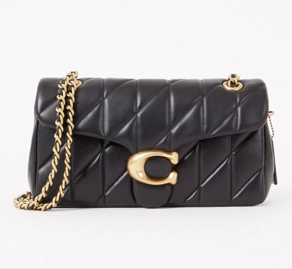COACH タビー ショルダー バッグ 26・キルティング マトラッセ ゴールド