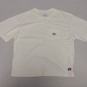 Dickies 半袖Tシャツ ワンポイントロゴ オフホワイト