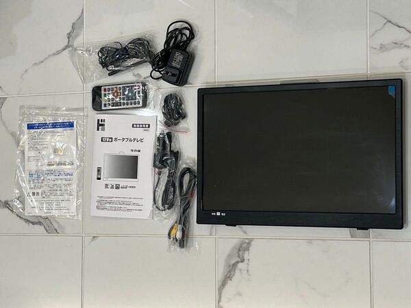 薄型ポータブルTV(17インチ)+第3世代fire tv stick+ブースター内蔵室内アンテナ
