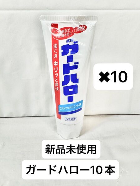 【新品・未使用】薬用ガードハロー さわやかミント味 ハミガキ粉 10本セット