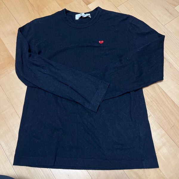 正規品COMME des GARCONS PLAY ロングTシャツ ブラック