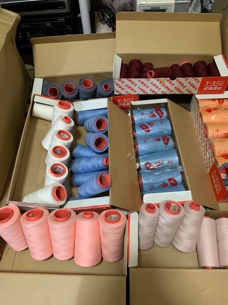 【シキボウ ④】いろんな色セット ミシン糸 大量セット 80番 T-スパン