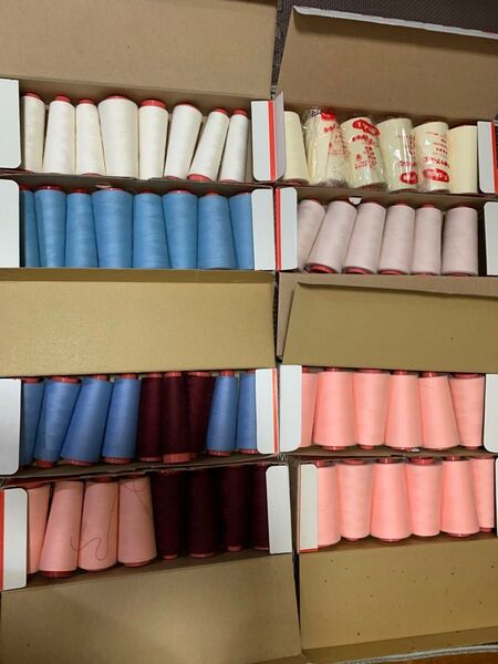 【シキボウ ⑤】いろんな色セット ミシン糸 大量セット 80番 T-スパン