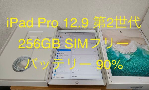 iPad Pro 12.9インチ 第2世代 Wi-Fi + Cellular SIMフリー 256GB ゴールド 動作確認済み
